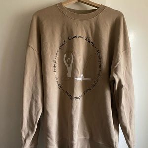 Outdoor Voices Sweatshirt - NWOT, size Small (oversized)
